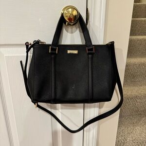 Kate Spade Newbury Lane Loden black leather Satchel bag